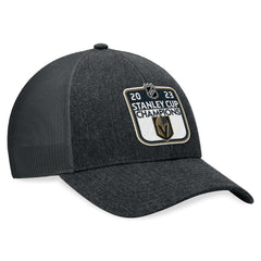Vegas Golden Knights Fanatics 2023 Stanley Cup Champions Locker Room Adjustable Hat - Charcoal Hats