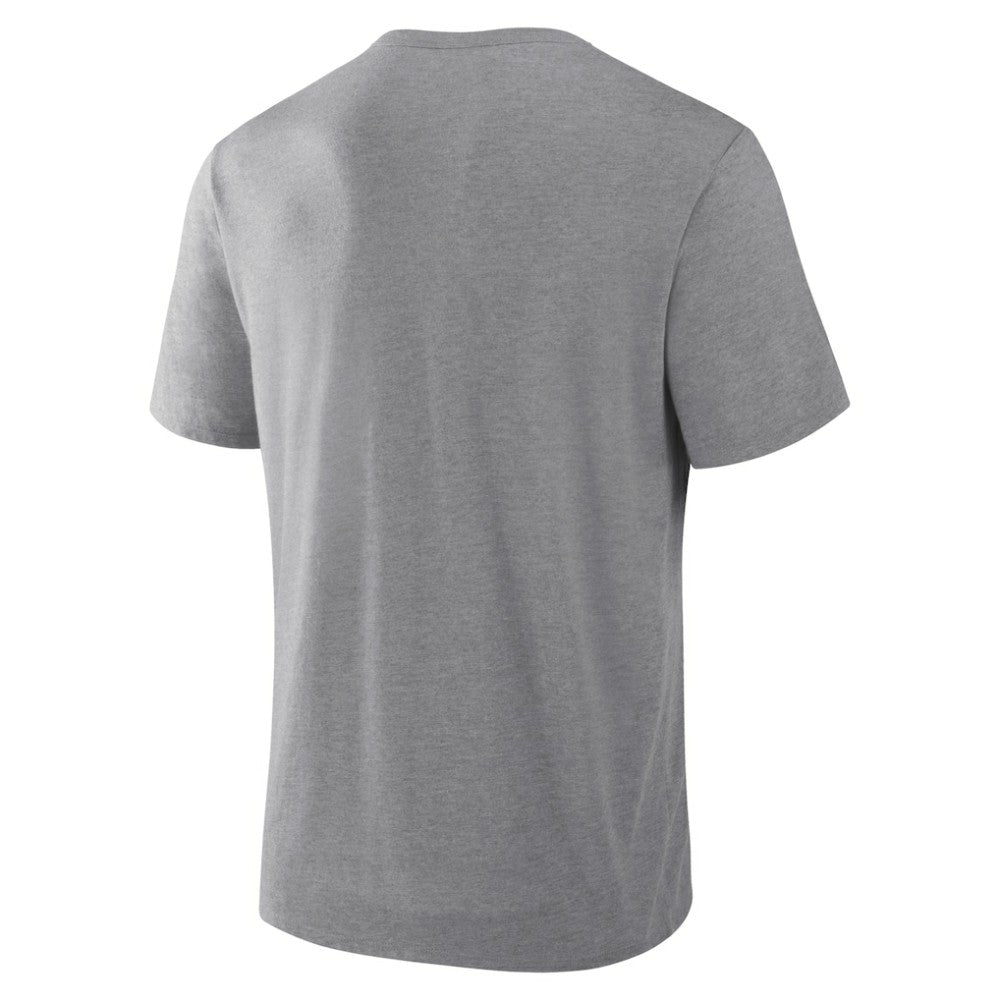 Utah Mammoth Fanatics Tribute Tri-Blend T-Shirt - Heather Gray T-shirts