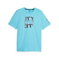 Manchester City FtblCore Graphic T-Shirt - Sky Blue cheap