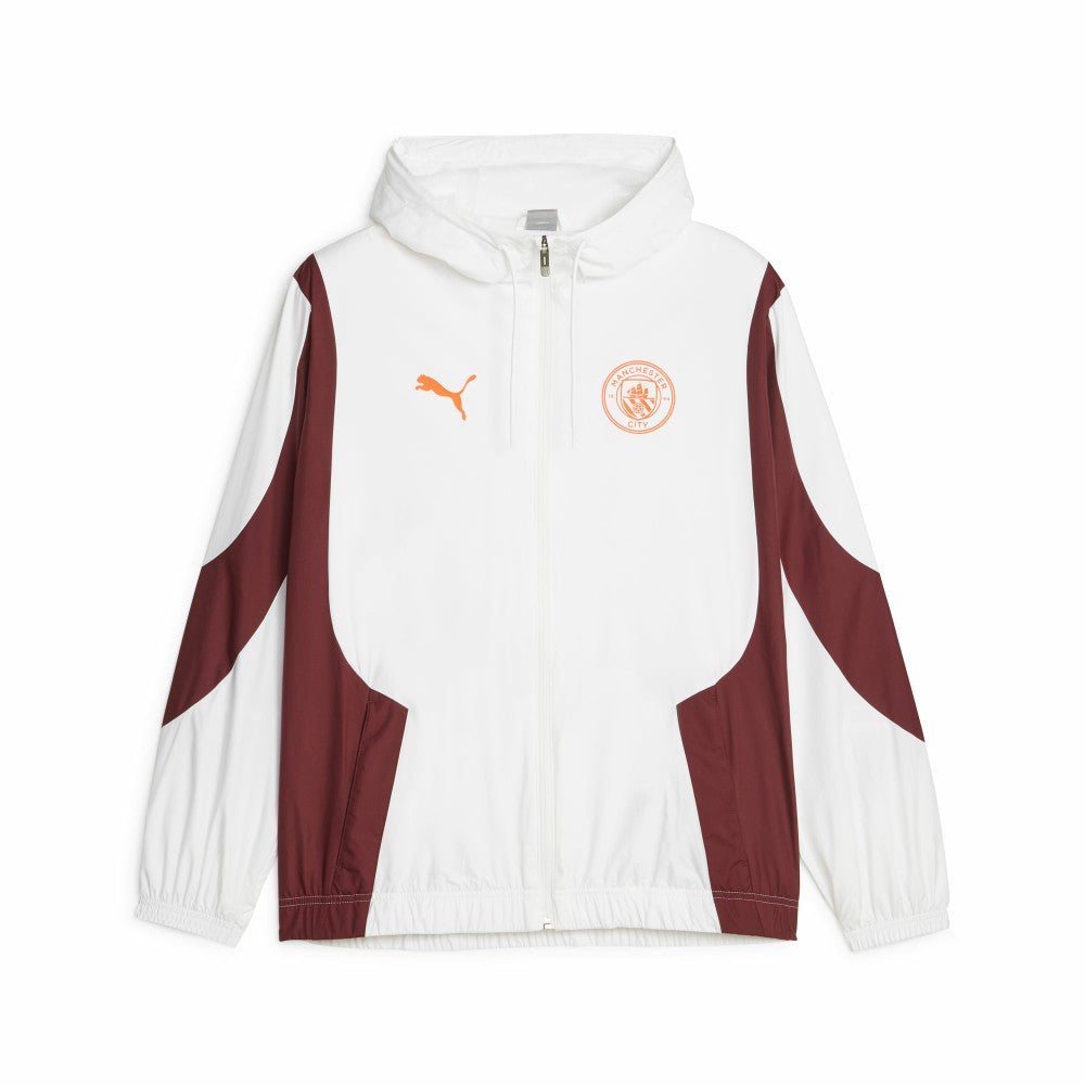 Manchester City 2023/24 Pre-Match Anthem Full-Zip Hoodie Jacket - White discount