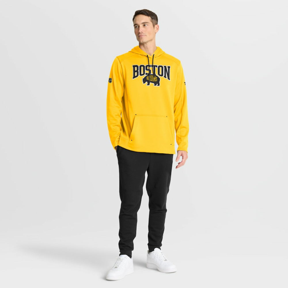 Boston Bruins Fanatics 2026 NHL Stadium Series Authentic Pro Pullover Hoodie - Gold Hoodies
