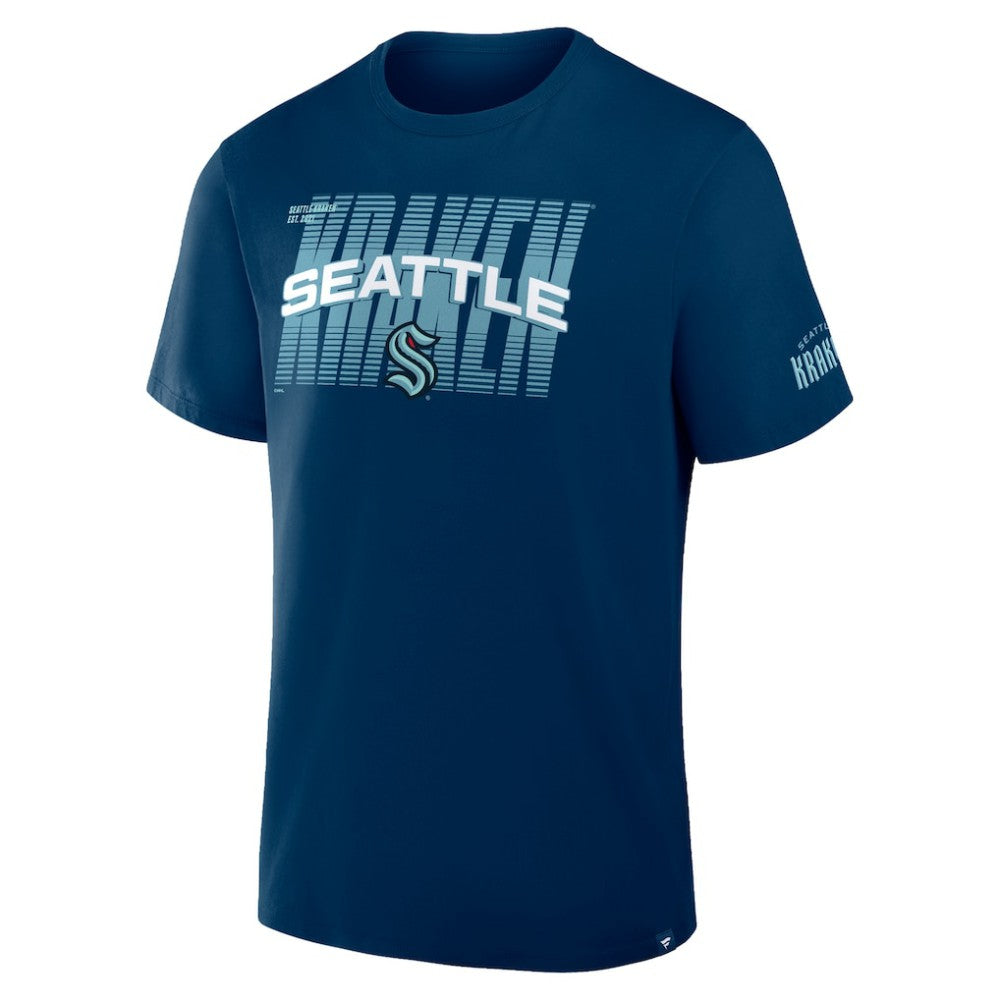 Seattle Kraken Fanatics Team Vision Legacy T-Shirt - Deep Sea Blue T-shirts