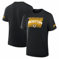 Boston Bruins Fanatics Team Vision Legacy T-Shirt - Black T-shirts