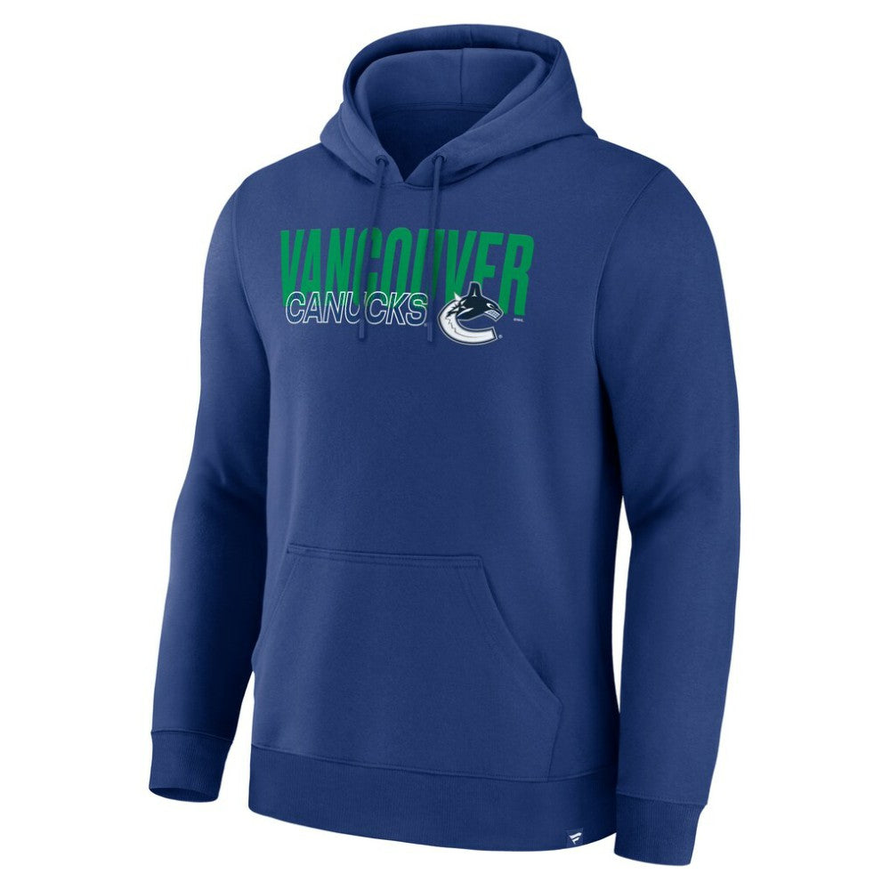 Vancouver Canucks Fanatics Net Minder Legacy Hoodie - Blue Hoodies