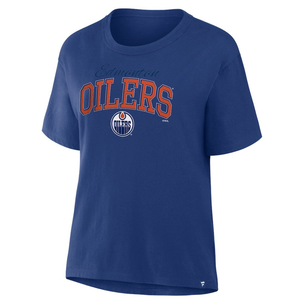 Edmonton Oilers Fanatics Women's Line Change Legacy T-Shirt - Royal T-shirts