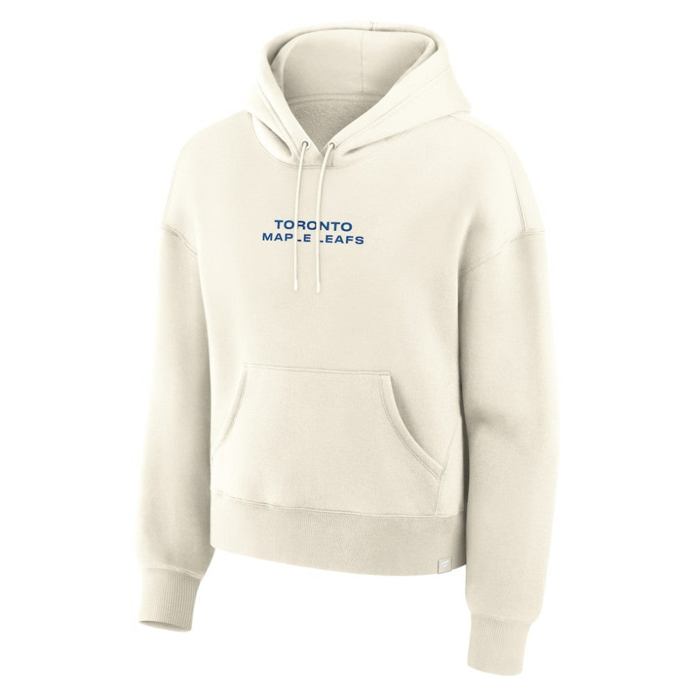 Toronto Maple Leafs Fanatics Women's Neutral Zone Legacy Hoodie - Cream Hoodies