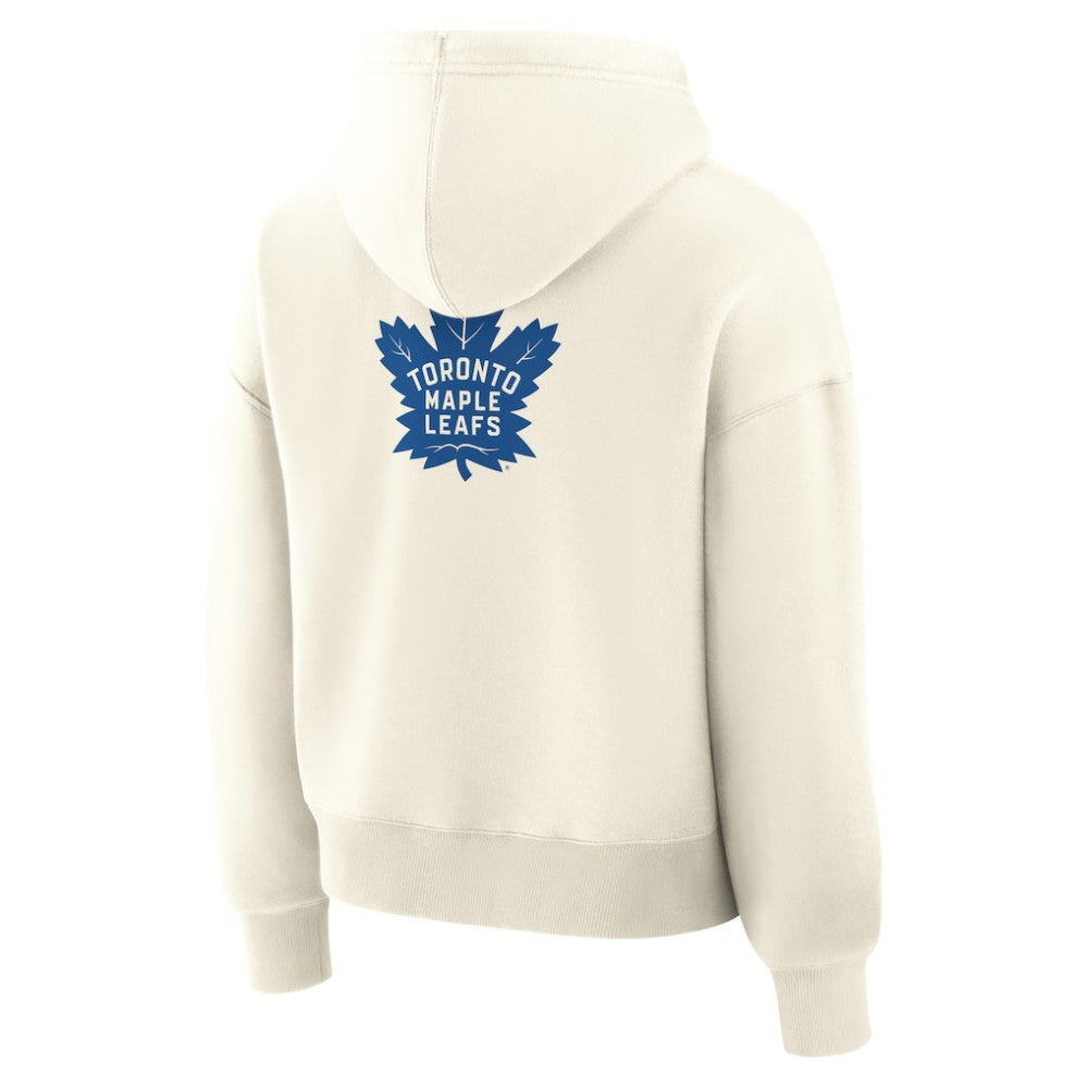 Toronto Maple Leafs Fanatics Women's Neutral Zone Legacy Hoodie - Cream Hoodies