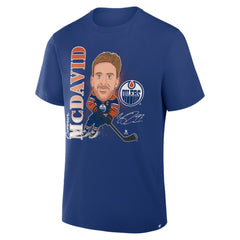 Connor McDavid Edmonton Oilers Fanatics Caricature Player T-Shirt - Royal T-shirts