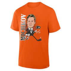 Matvei Michkov Philadelphia Flyers Fanatics Caricature Player T-Shirt - Orange T-shirts