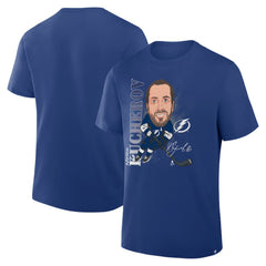 Nikita Kucherov Tampa Bay Lightning Fanatics Caricature Player T-Shirt - Blue T-shirts