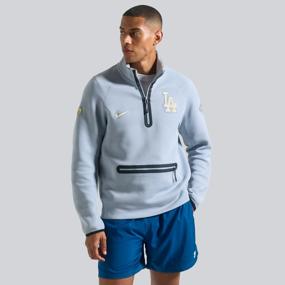 Los Angeles Dodgers 2026 Gold Collection Tech Fleece Half-Zip Pullover Gray