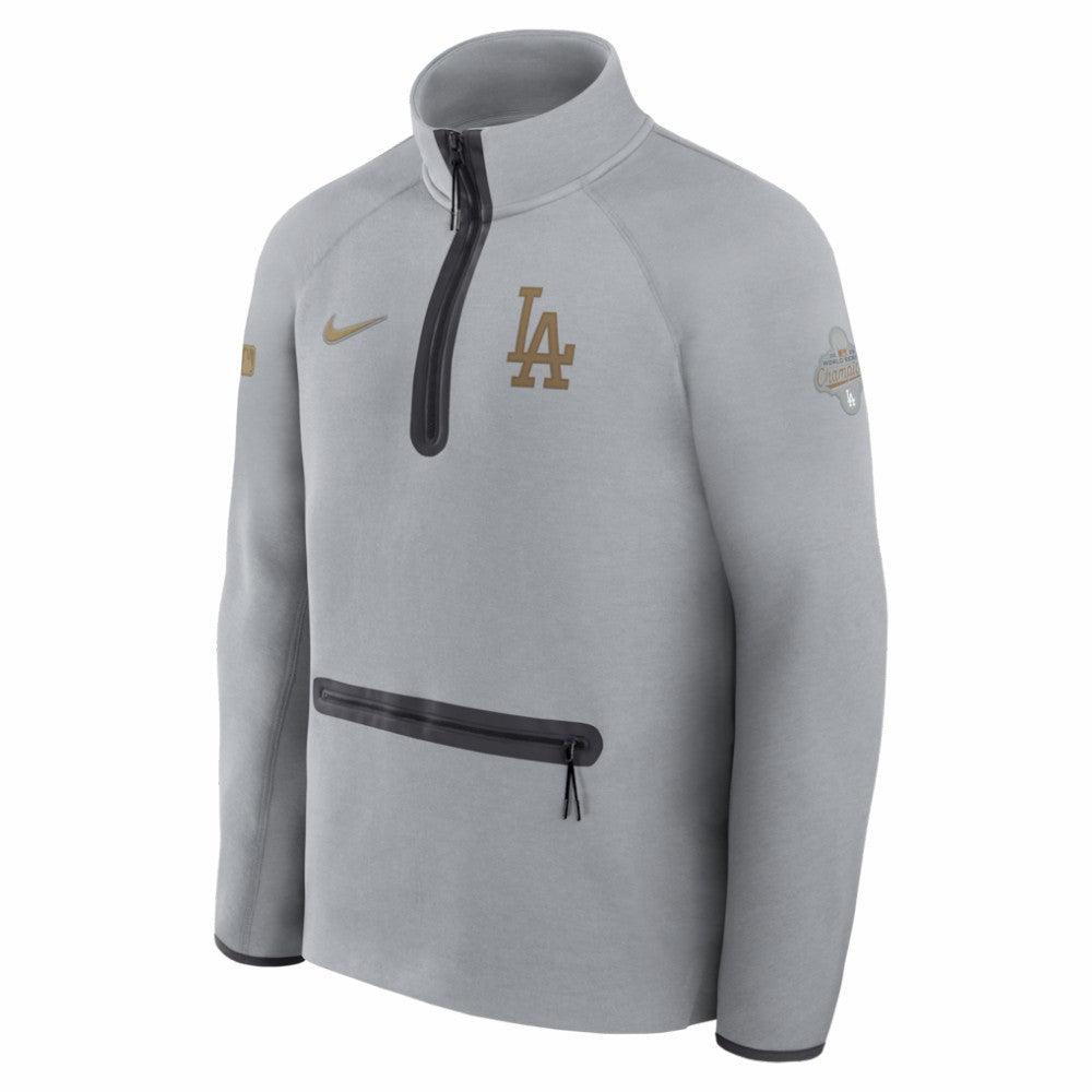 Los Angeles Dodgers 2026 Gold Collection Tech Fleece Half-Zip Pullover Gray