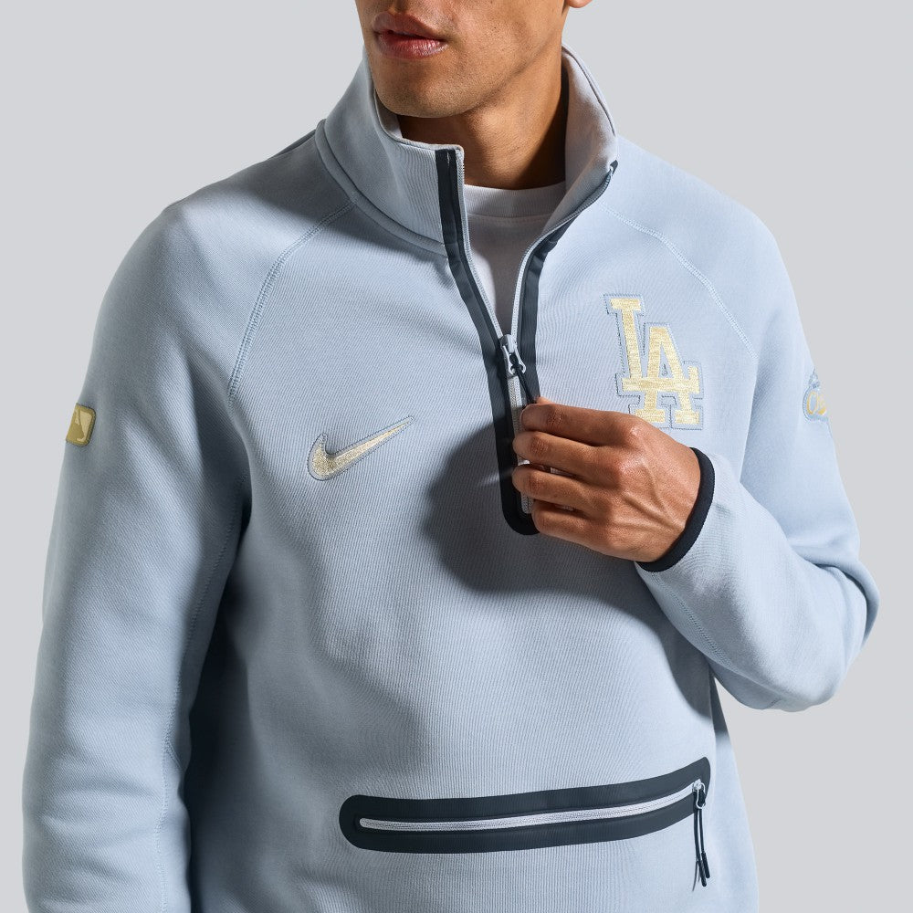 Los Angeles Dodgers 2026 Gold Collection Tech Fleece Half-Zip Pullover Gray