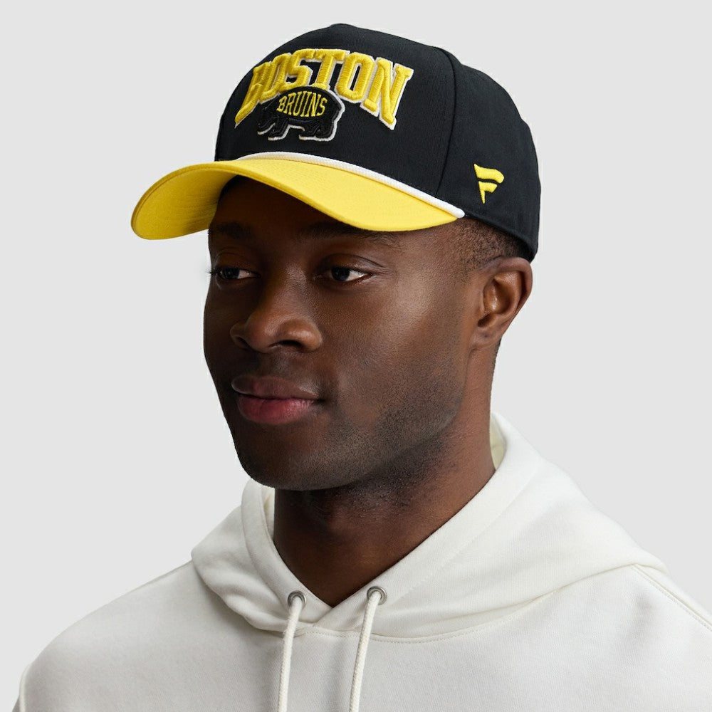 Boston Bruins Fanatics 2026 NHL Stadium Series Authentic Pro A-Frame Adjustable Hat - Black Hats