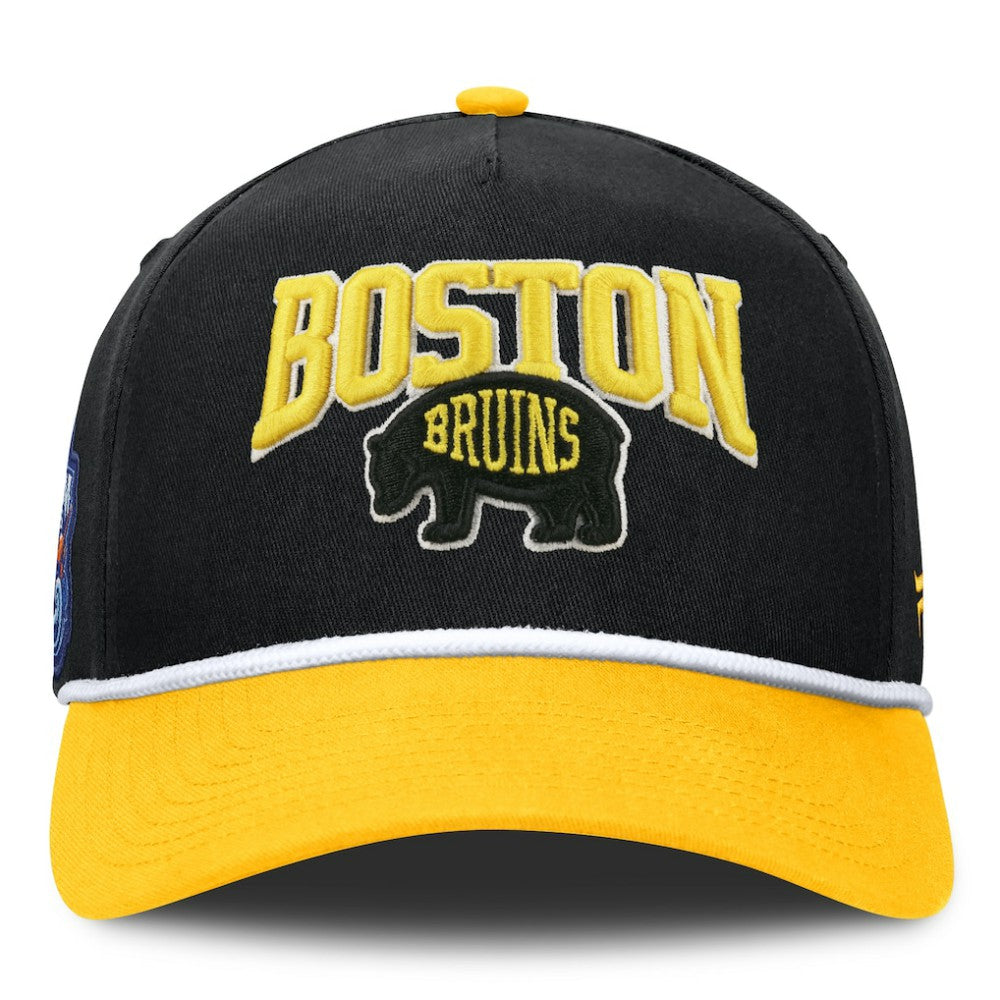 Boston Bruins Fanatics 2026 NHL Stadium Series Authentic Pro A-Frame Adjustable Hat - Black Hats