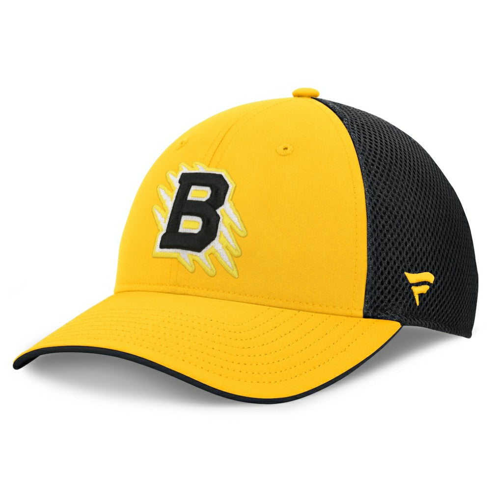 Boston Bruins Fanatics 2026 NHL Stadium Series Authentic Pro Adjustable Trucker Hat - Gold/Black Hats