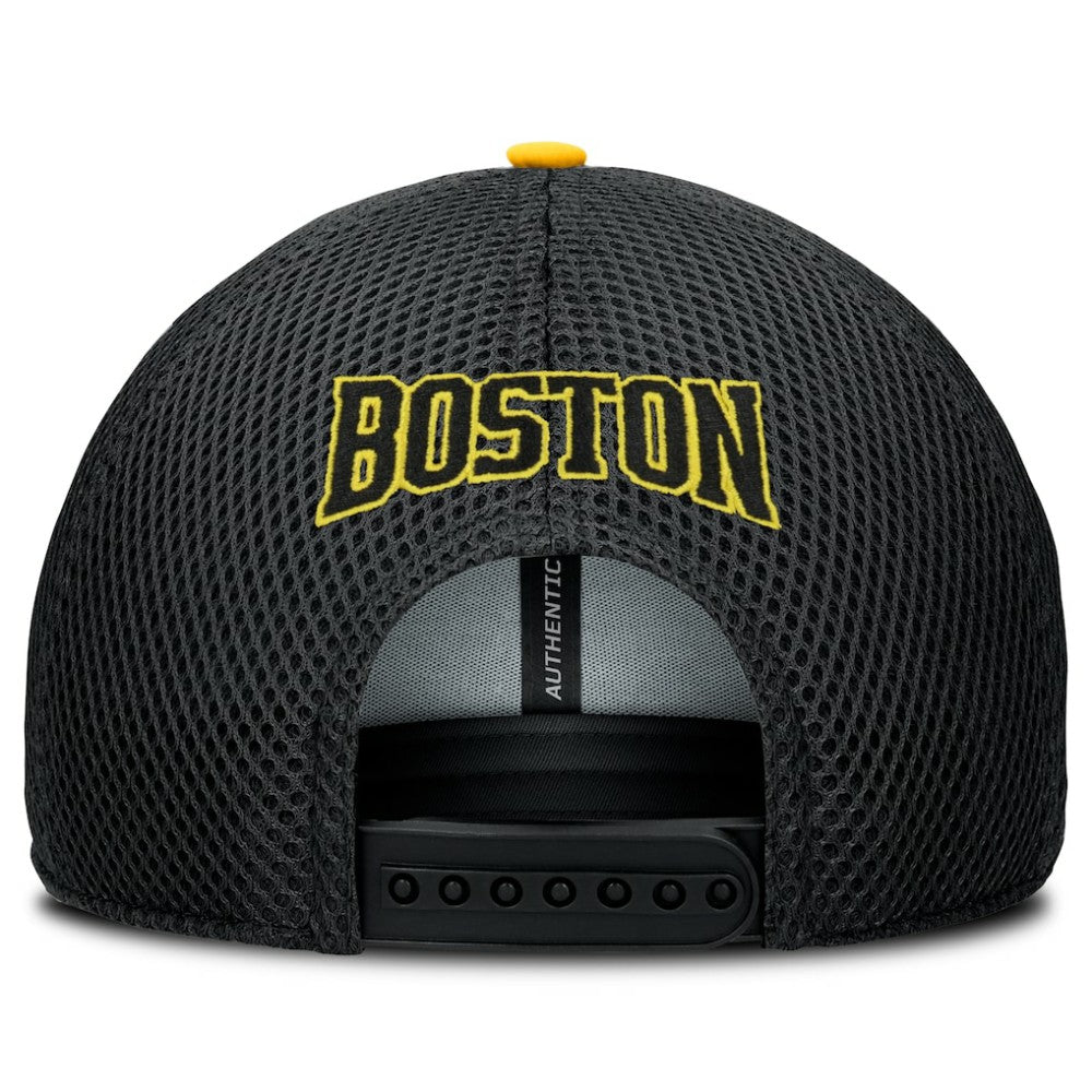 Boston Bruins Fanatics 2026 NHL Stadium Series Authentic Pro Adjustable Trucker Hat - Gold/Black Hats