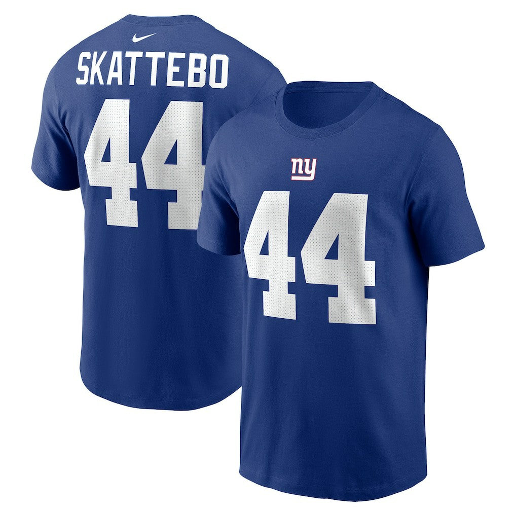 Cam Skattebo New York Giants Name & Number T-Shirt - Royal discount