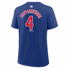 Pete Crow-Armstrong Chicago Cubs Women's Name & Number T-Shirt Royal