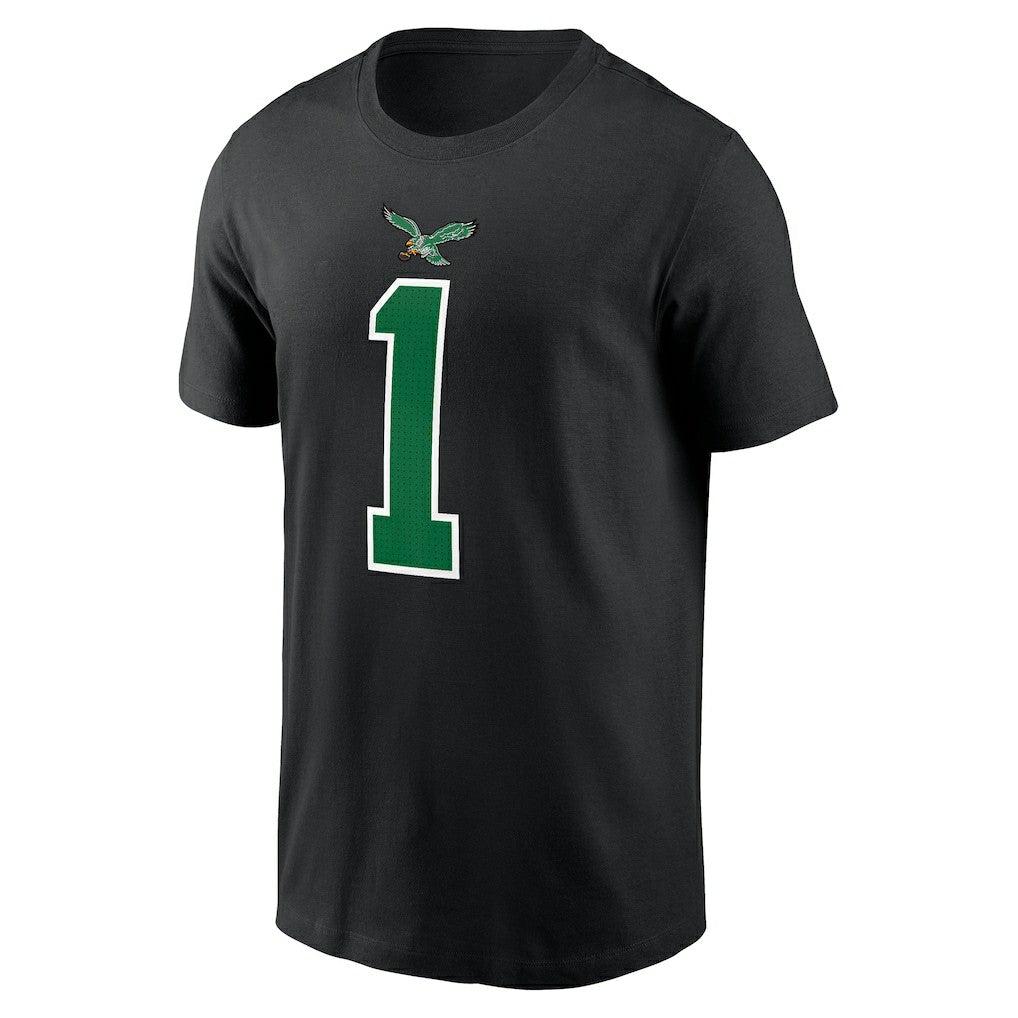 Jalen Hurts Philadelphia Eagles Player Name & Number T-Shirt - Black on sale