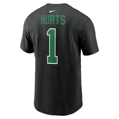 Jalen Hurts Philadelphia Eagles Player Name & Number T-Shirt - Black on sale