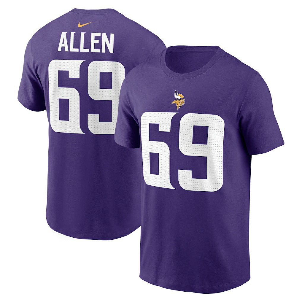 Jared Allen Minnesota Vikings Retired Player Name & Number T-Shirt - Purple outlet