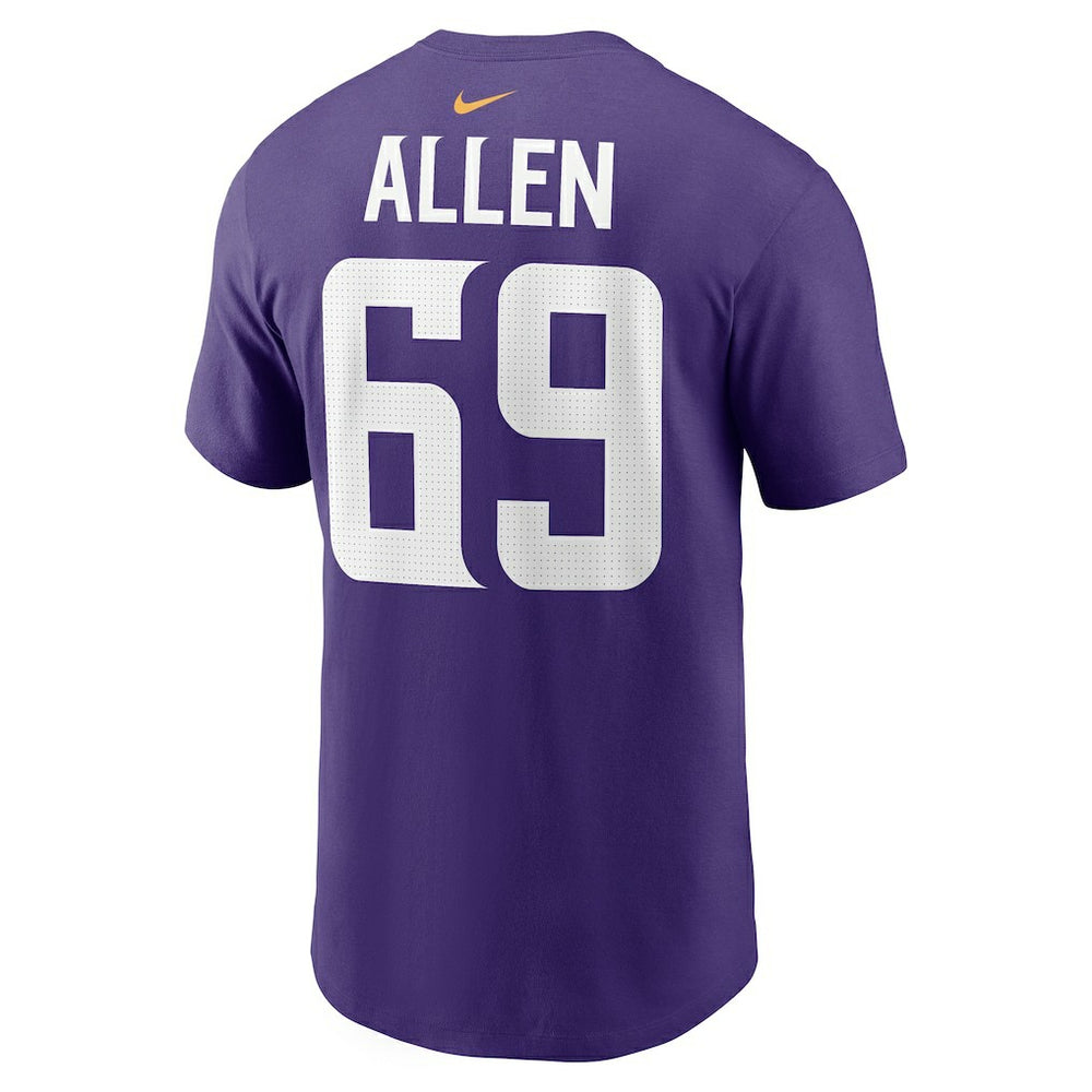 Jared Allen Minnesota Vikings Retired Player Name & Number T-Shirt - Purple outlet