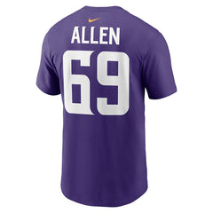 Jared Allen Minnesota Vikings Retired Player Name & Number T-Shirt - Purple outlet