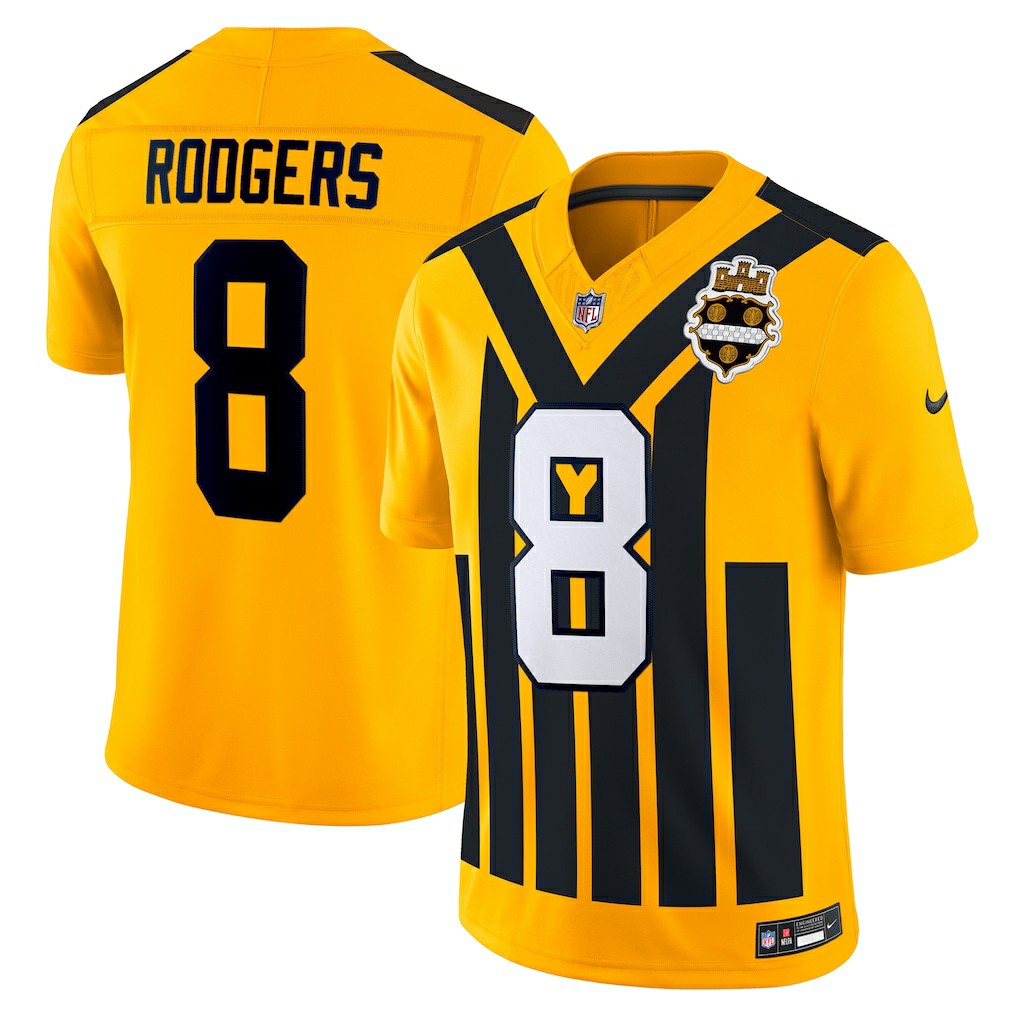 Aaron Rodgers Pittsburgh Steelers Alternate Vapor F.U.S.E. Limited Jersey - Gold discount