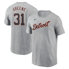 Riley Greene Detroit Tigers Fuse Name & Number T-Shirt Gray