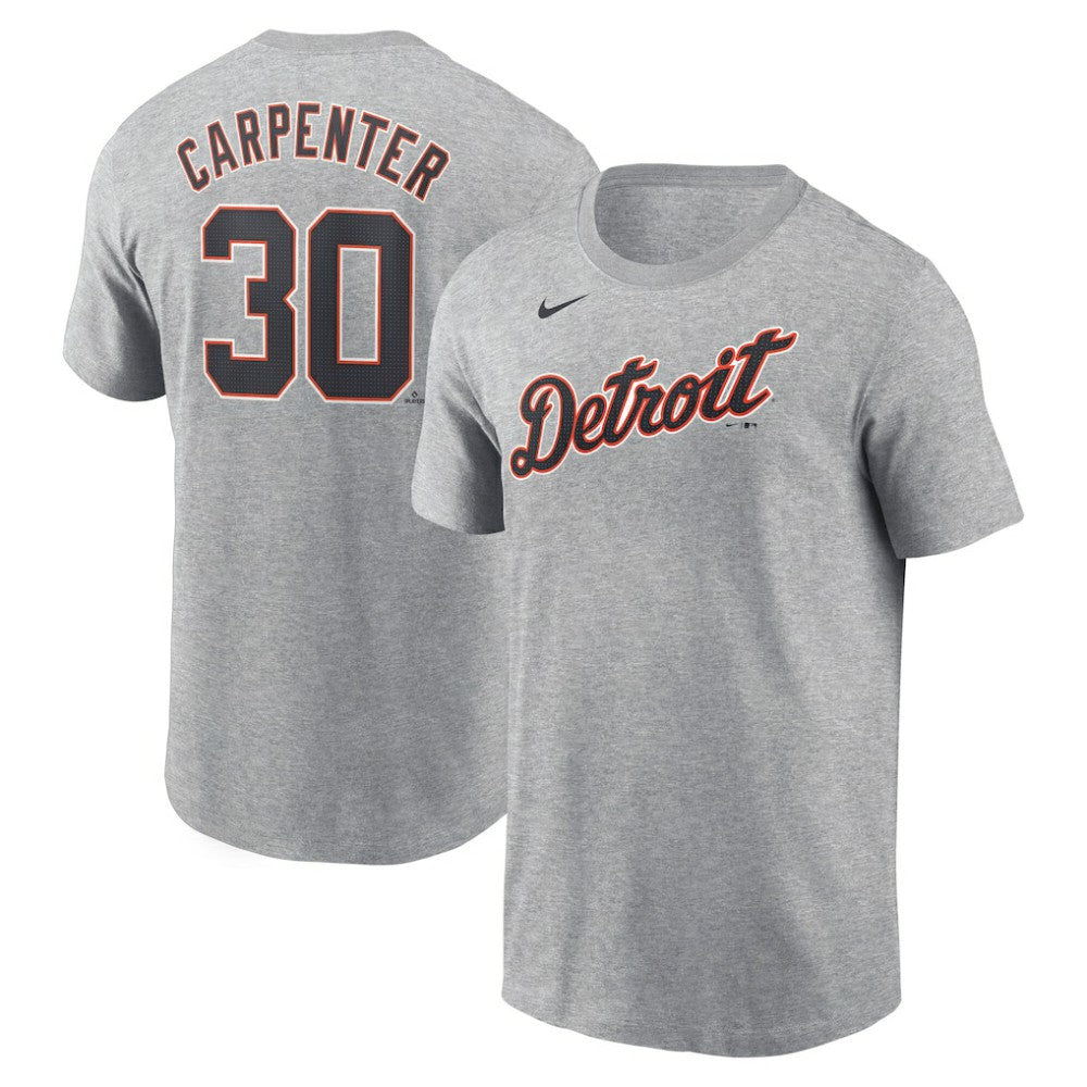Kerry Carpenter Detroit Tigers Fuse Name & Number T-Shirt Gray