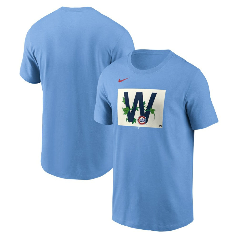 Chicago Cubs Alt Ivy W Flag T-Shirt Light Blue
