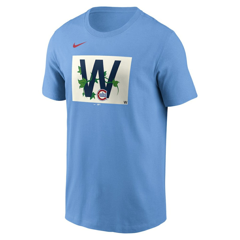 Chicago Cubs Alt Ivy W Flag T-Shirt Light Blue
