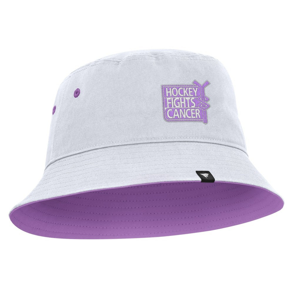 Tampa Bay Lightning Fanatics Hockey Fights Cancer Bucket Hat - White Hats