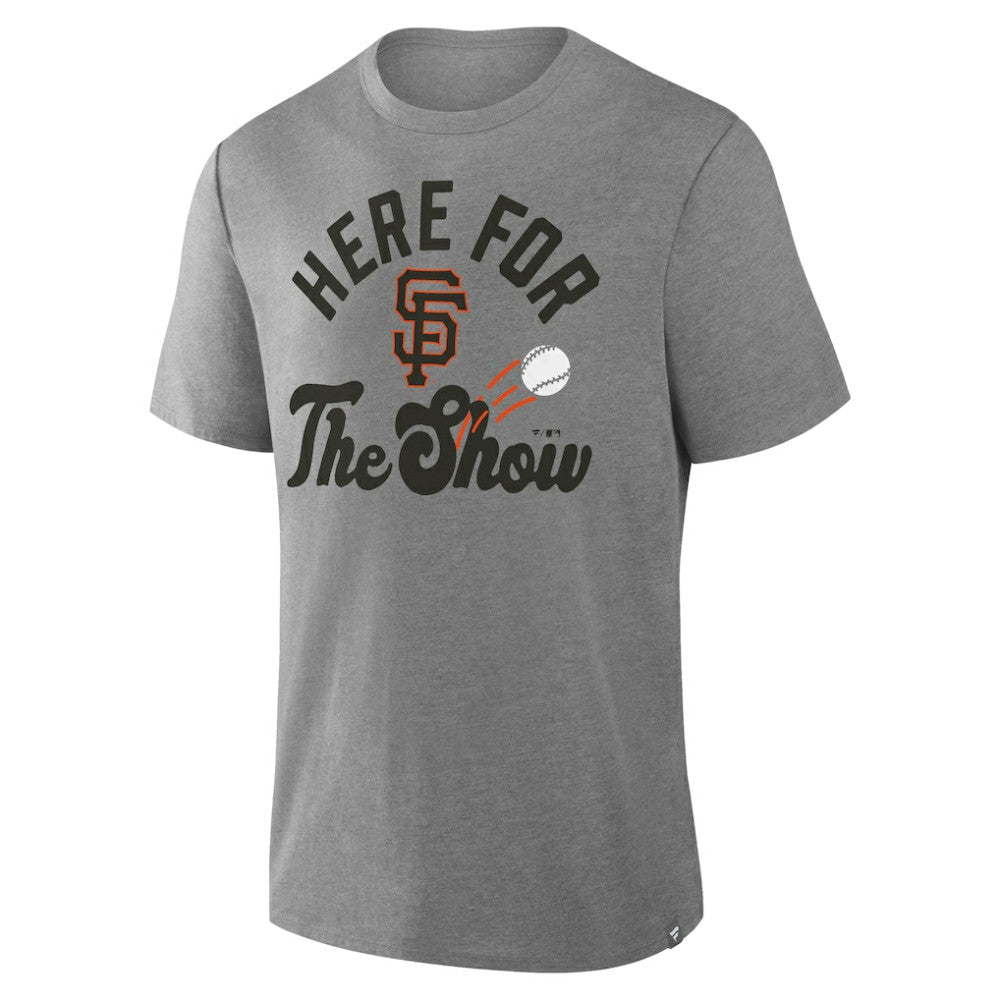 San Francisco Giants Nostalgia Tri-Blend T-Shirt Heather Gray