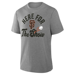 San Francisco Giants Nostalgia Tri-Blend T-Shirt Heather Gray
