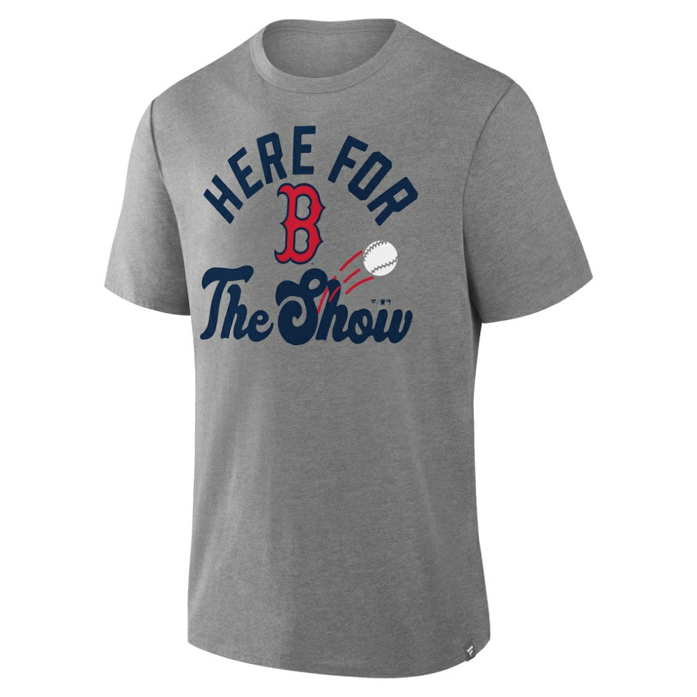 Boston Red Sox Nostalgia Tri-Blend T-Shirt Heather Gray