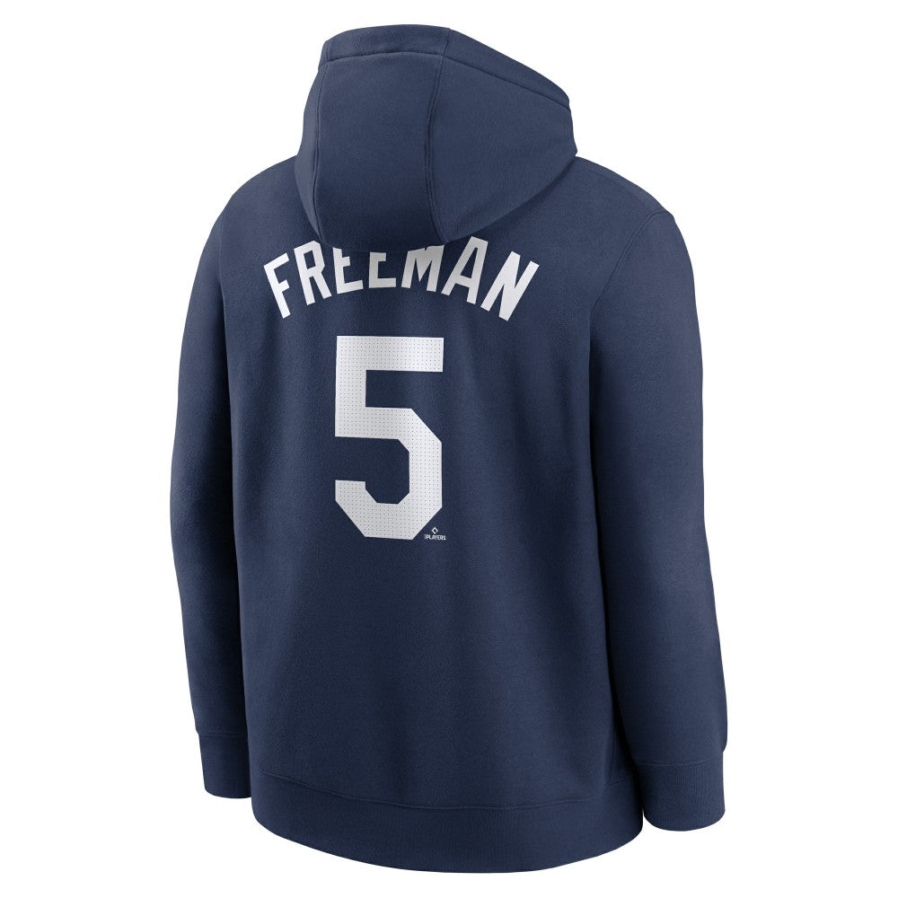 Freddie Freeman Los Angeles Dodgers Player Name & Number Club Pullover Hoodie Navy