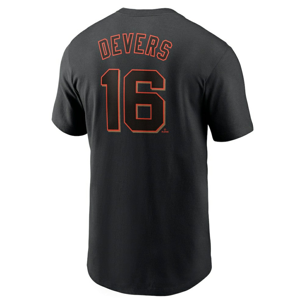 Rafael Devers San Francisco Giants Home Name & Number T-Shirt Black
