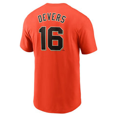 Rafael Devers San Francisco Giants Name & Number T-Shirt Orange