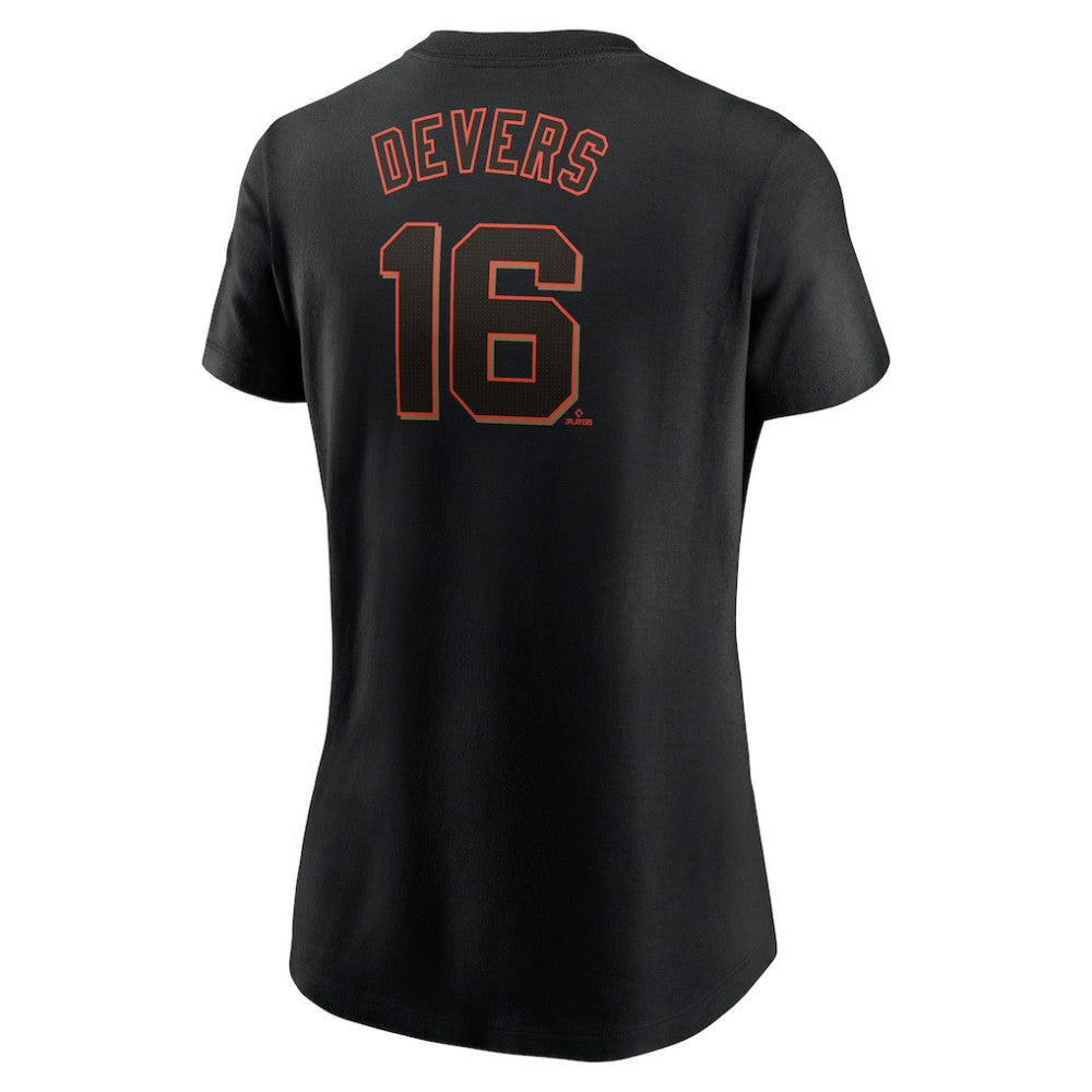 Rafael Devers San Francisco Giants Women's Name & Number T-Shirt Black