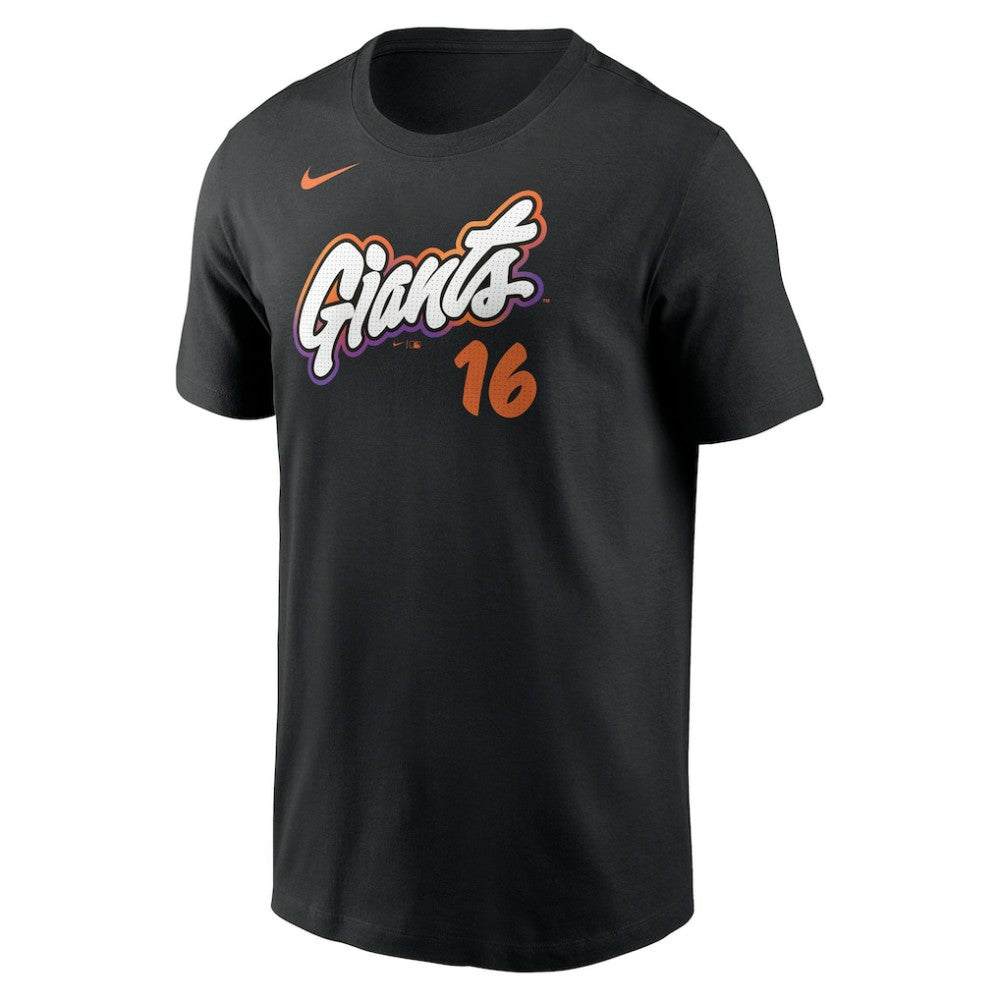 Rafael Devers San Francisco Giants 2025 City Connect Fuse Name & Number T-Shirt Black