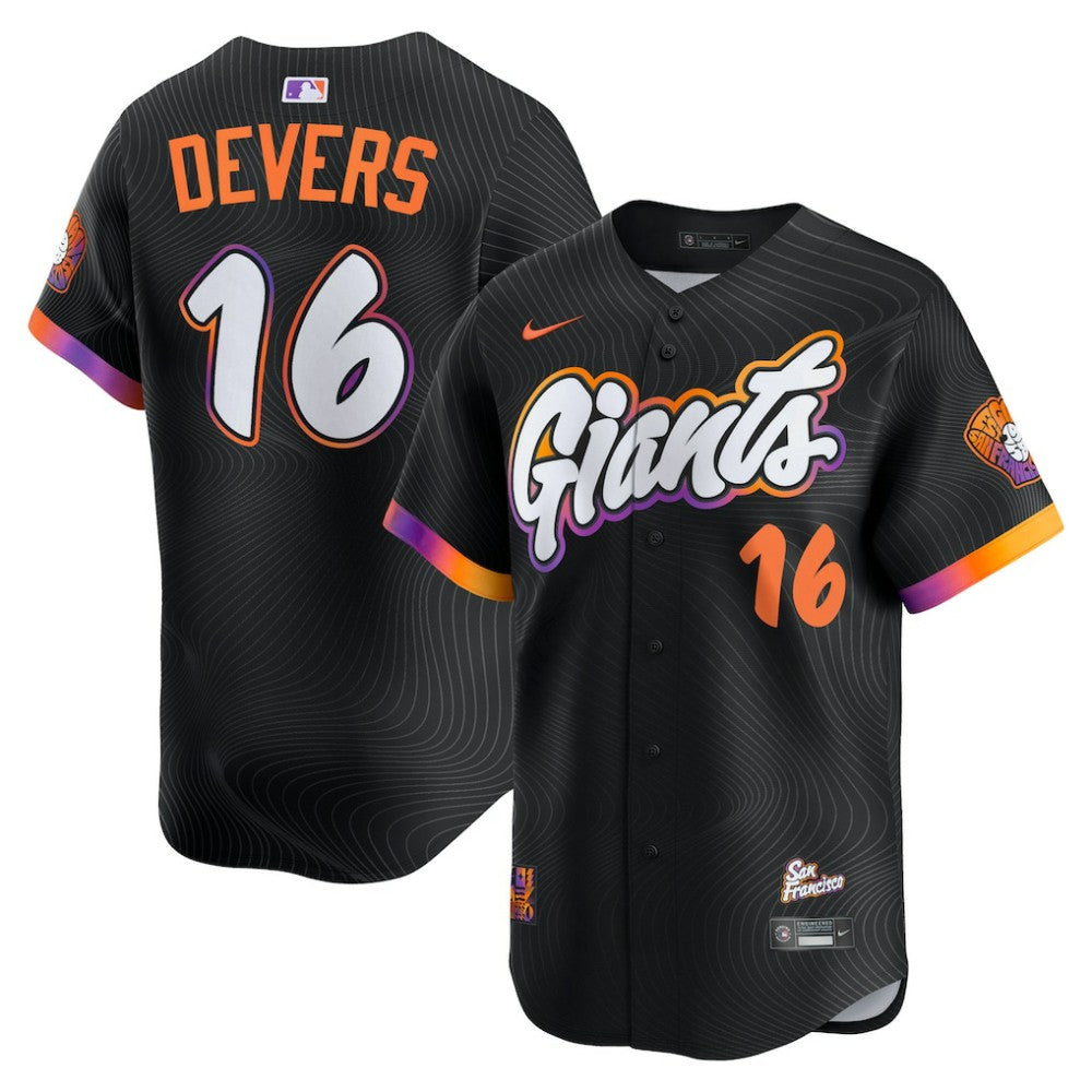 Rafael Devers San Francisco Giants 2025 City Connect Limited Player Jersey Black