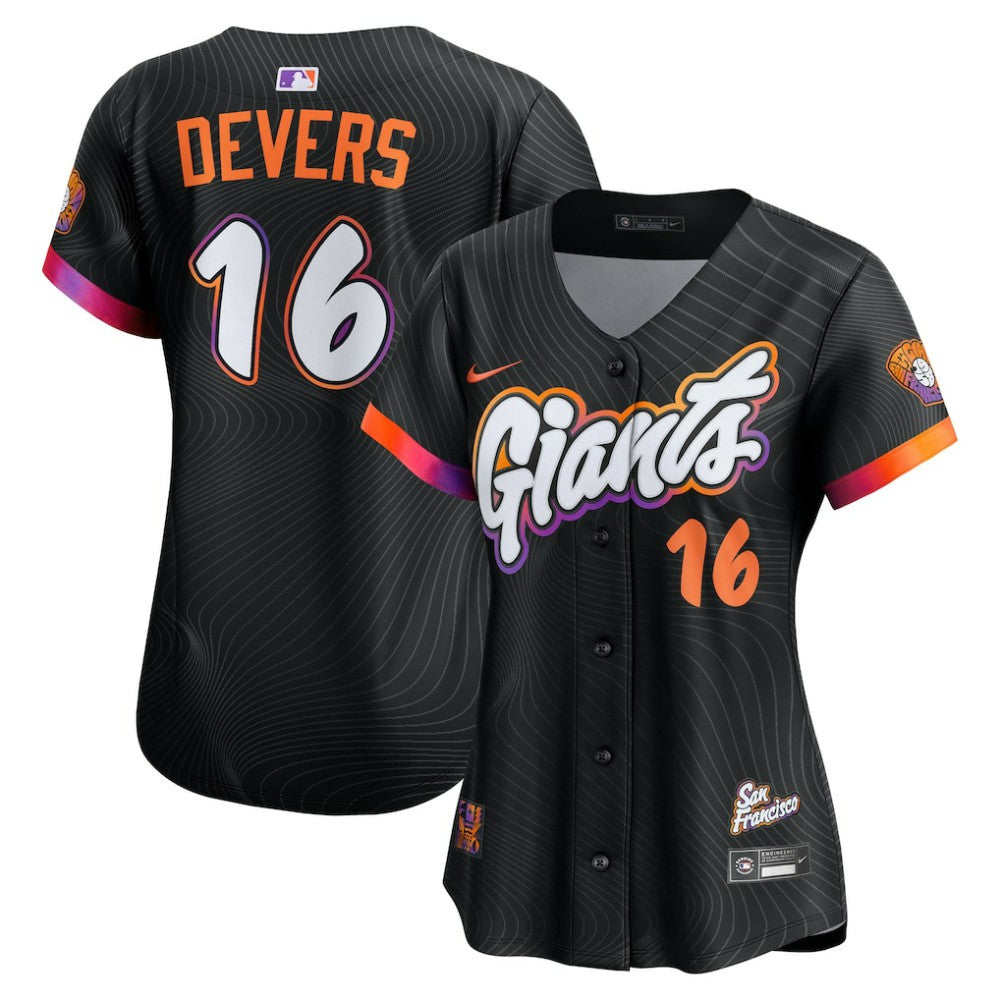 Rafael Devers San Francisco Giants Women's 2025 City Connect Limited Player Jersey Black