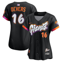 Rafael Devers San Francisco Giants Women's 2025 City Connect Limited Player Jersey Black