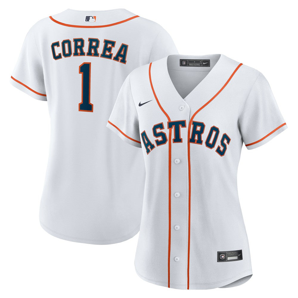 Carlos Correa Houston Astros Women's Home Replica Jersey White