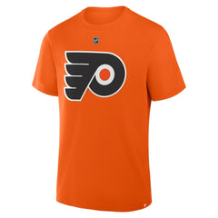 Trevor Zegras Philadelphia Flyers Fanatics Authentic Stack Name & Number T-Shirt - Orange T-shirts