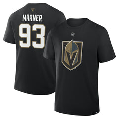 Mitch Marner Vegas Golden Knights Fanatics Authentic Stack Name & Number T-Shirt - Black T-shirts