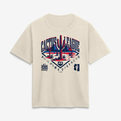2026 Spring Training Cactus League Women's Relaxed Hip Legacy T-Shirt Cream
