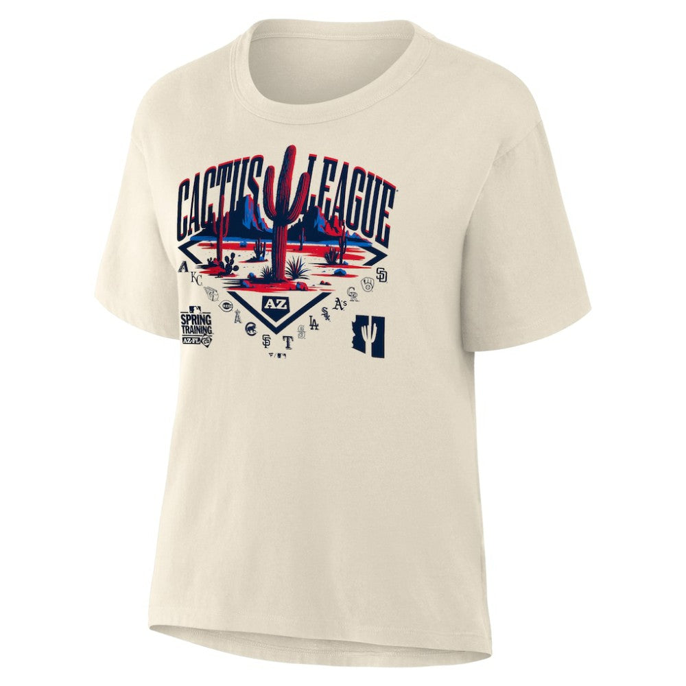 2026 Spring Training Cactus League Women's Relaxed Hip Legacy T-Shirt Cream